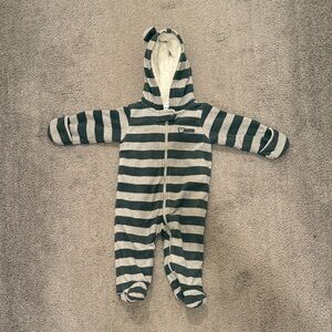 Carter's Gray Striped Kids Footie